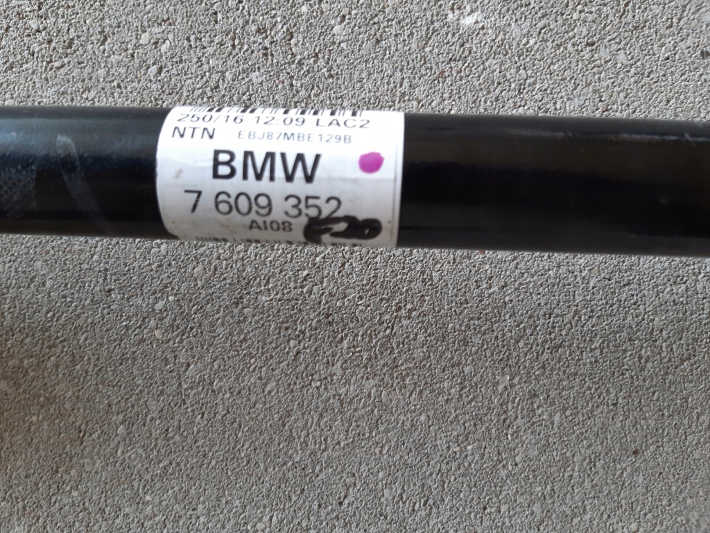 фото №3, Bmw оригінальний номер 7609352 привідний вал задня