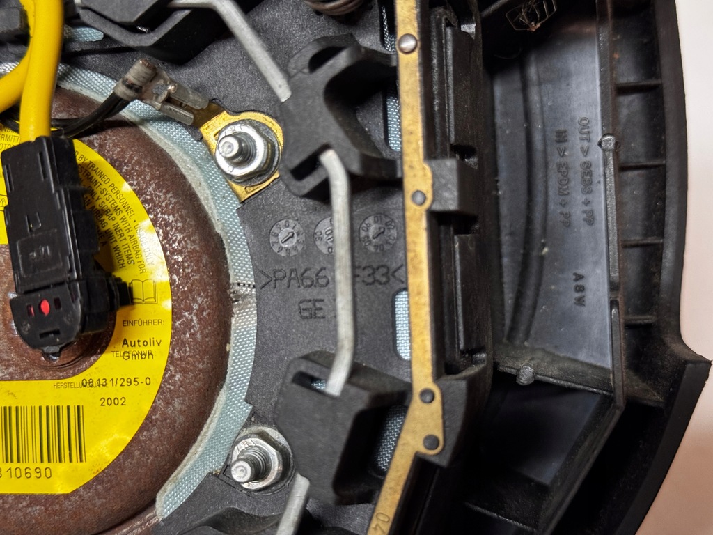 фото №6, Ford fiesta mk6 fusion подушка подушка безопасности водителя б/у оригинальный номер pa66gf33