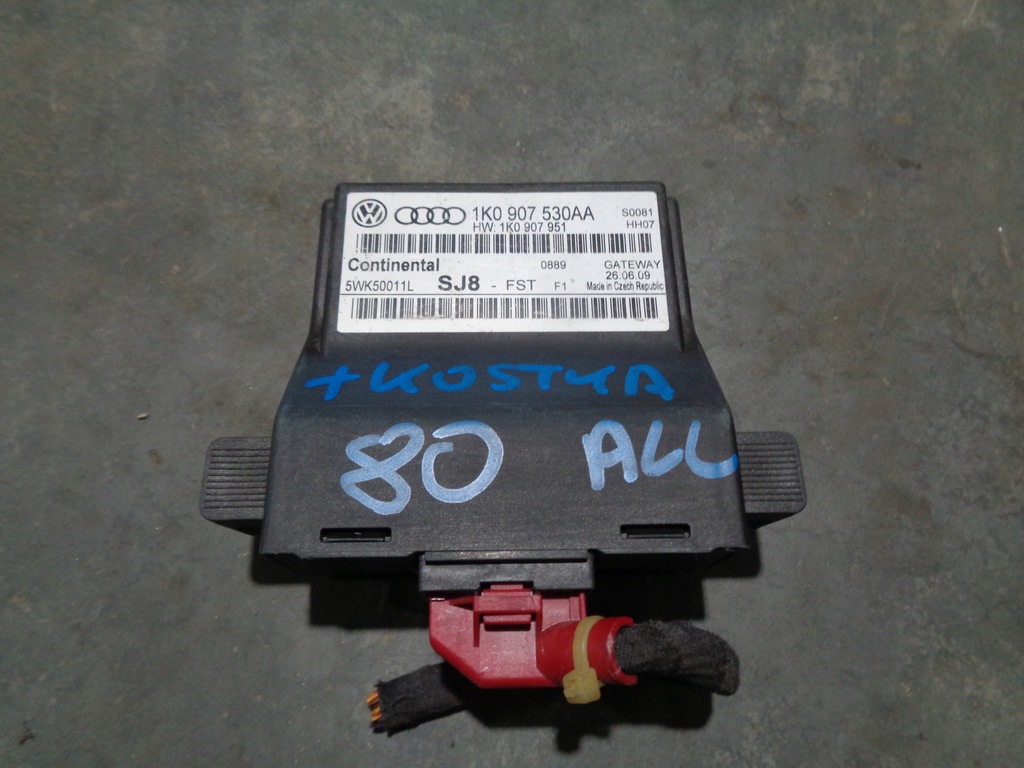 фото №1, Audi a3 8p модуль блок керування шлюз 1k0907530aa