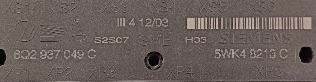 фото №4, Vw polo iv 9n 03 r 1.2 набор стартовый блок управления двигателя kpl
