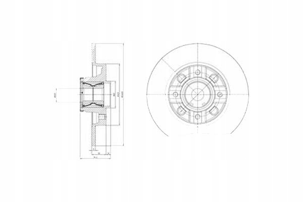 фото №1, Delphi гальмівні диски гальмівні 2szt. citroen c4 ii ds4 ds