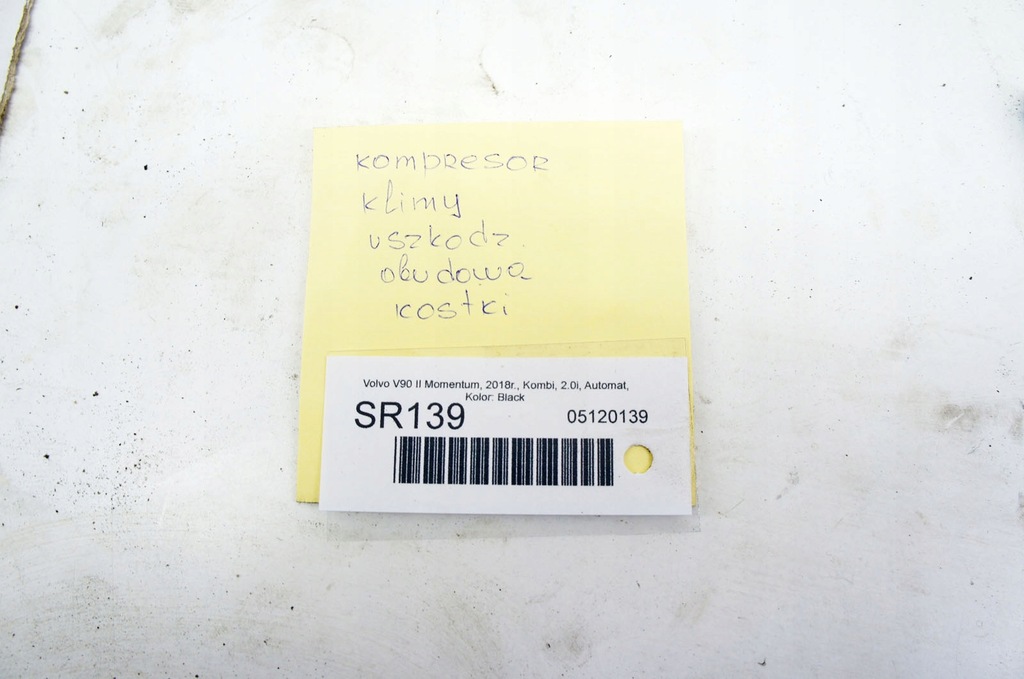 фото №5, Sr139 volvo v90 ii t5 16- ^ 2.0i компресор кондиціонера p31469966