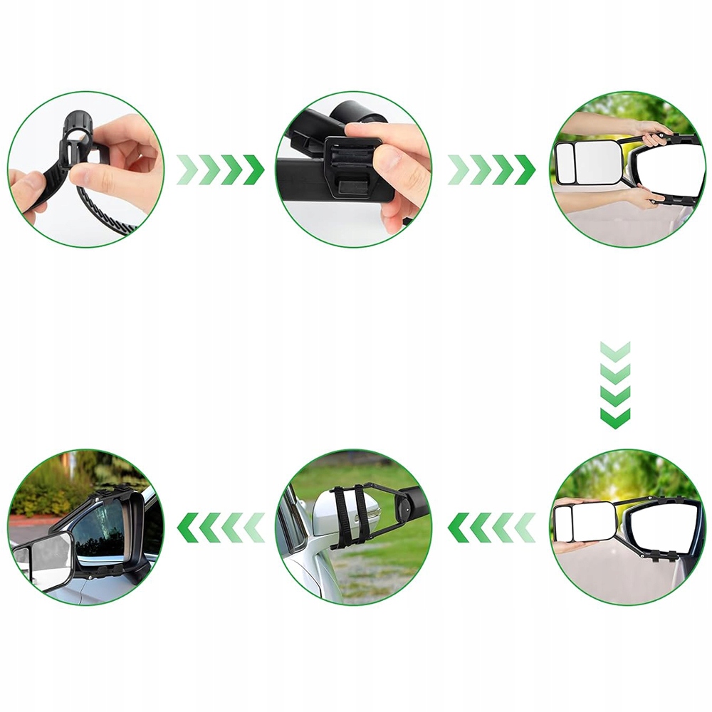 фото №11, Дзеркало автомобільні універсальні з szerokim kątem огляду i регулювання