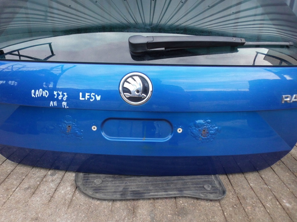 фото №5, Крышка багажника задняя с стекло тонированная skoda rapid 5jj spaceback 2014r. lf5w оригинал