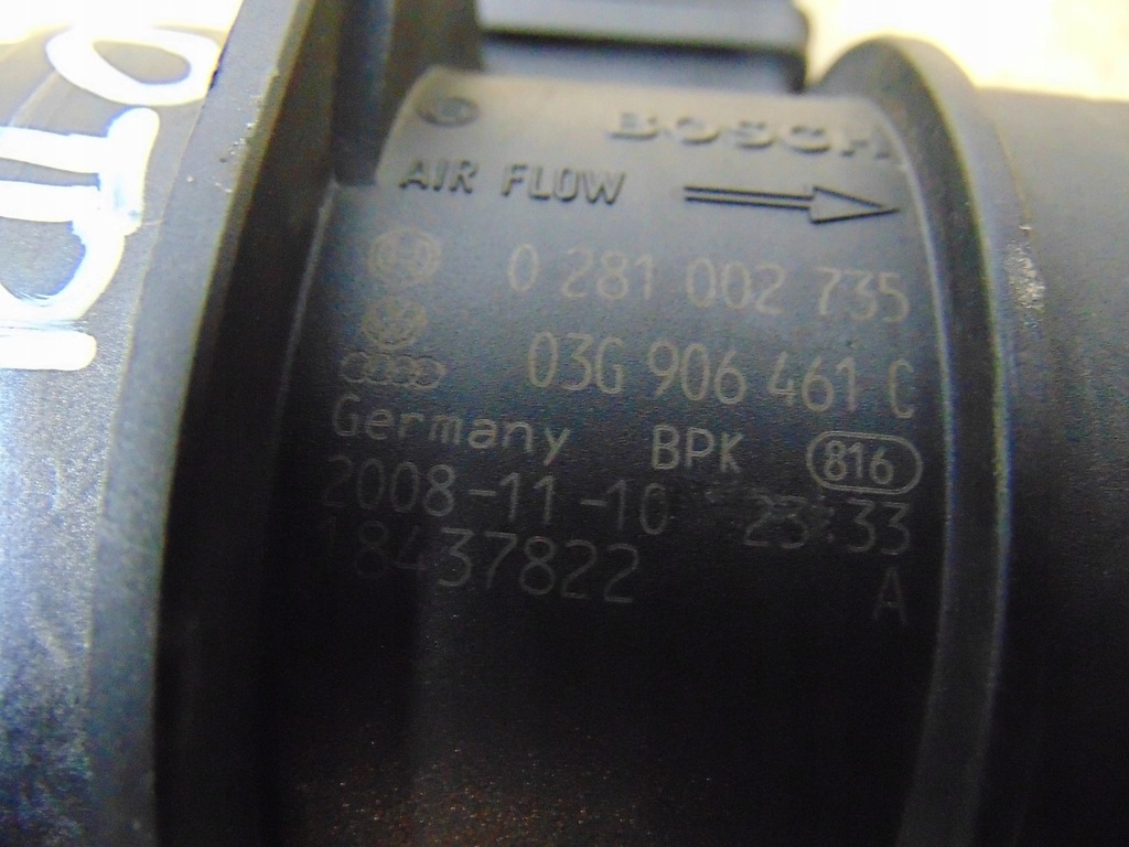 фото №10, Расходомер воздуха vw golf vi 2.0 tdi