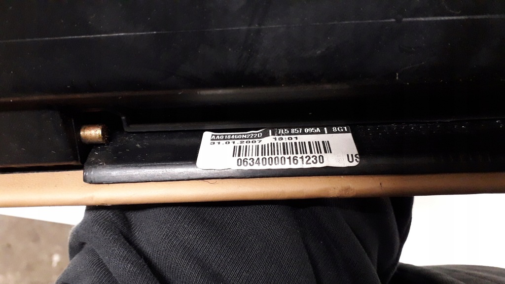 фото №8, Porsche cayenne 7l бардачок пасажира шкіра коричневий