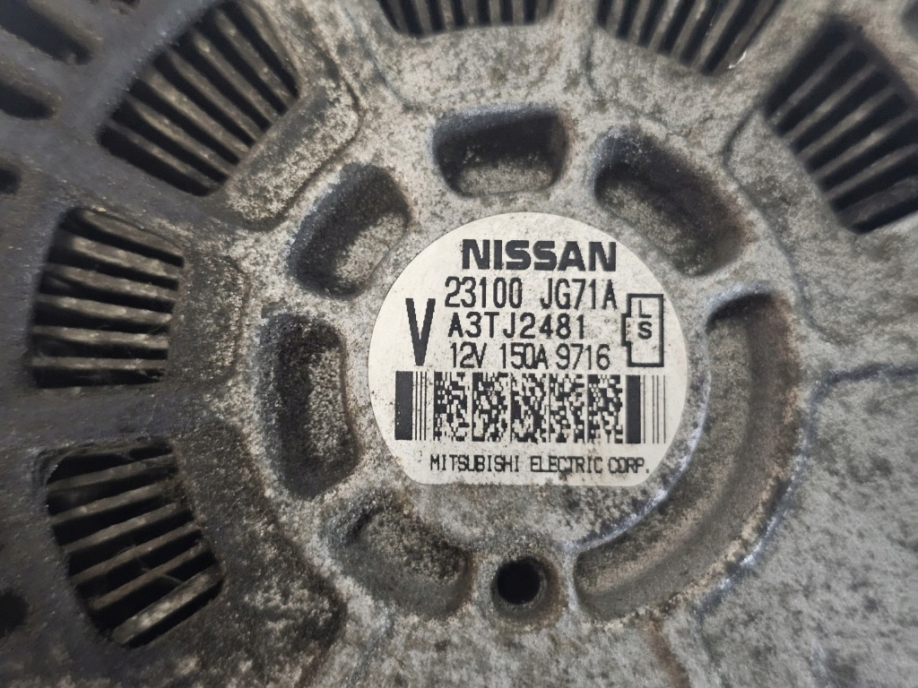 Nissan x-trail koleos 2.0 dci m9r833 4x4 150km генератор 150a 23100jg71a Киев