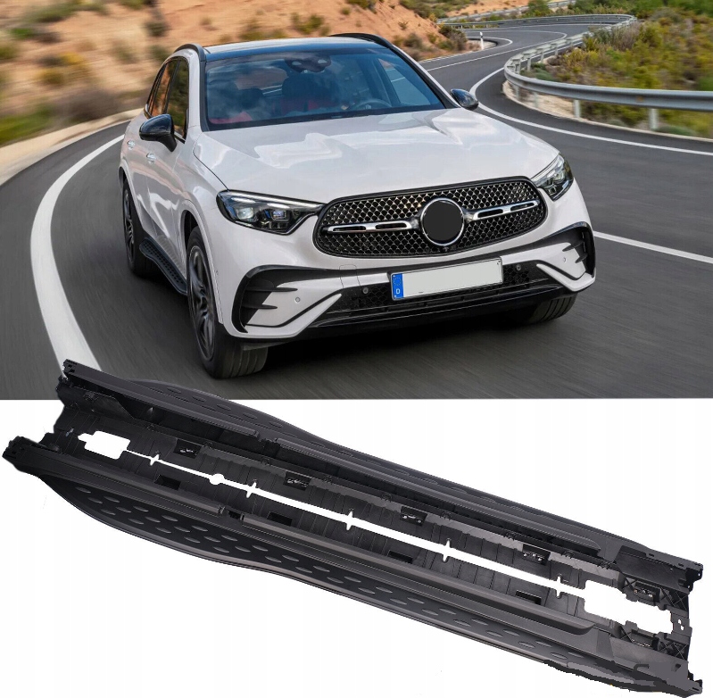 фото №1, Пороги пороги боковой mercedes glc w254 x254 чёрные