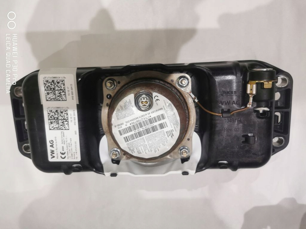 фото №7, Audi a6 a7 c8 кожа гладкая czarna подушка безопасности проекционный дисплей консоль подушка безопасности комплект