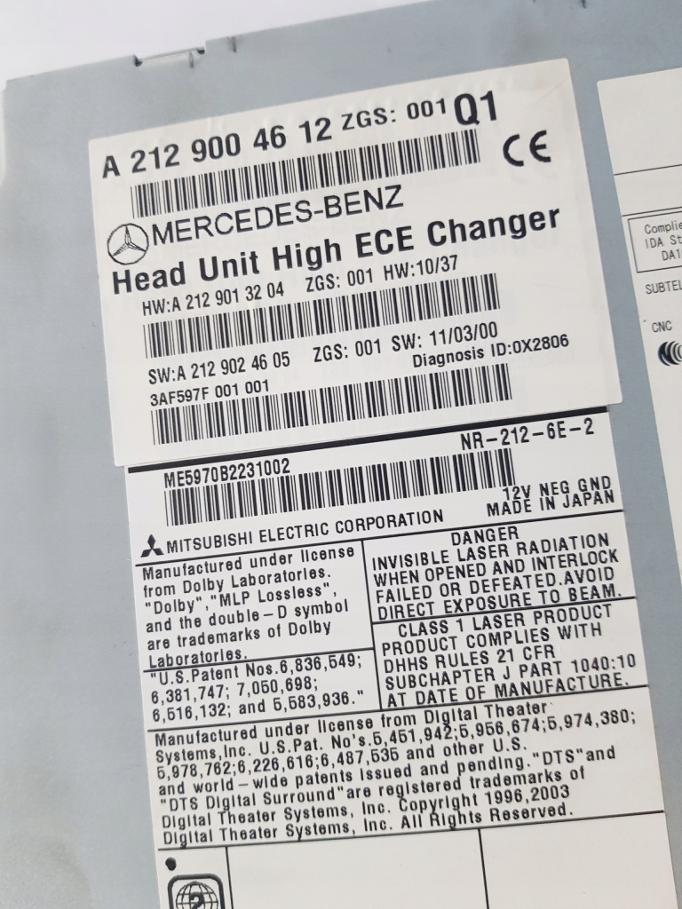 фото №3, Mercedes w212 радио cd навигация a2129004612