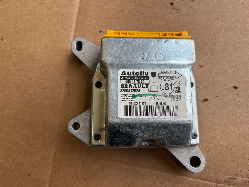 фото №1, Датчик модуль подушка безопасности renault espace iv 2002-2008 8200412024-a