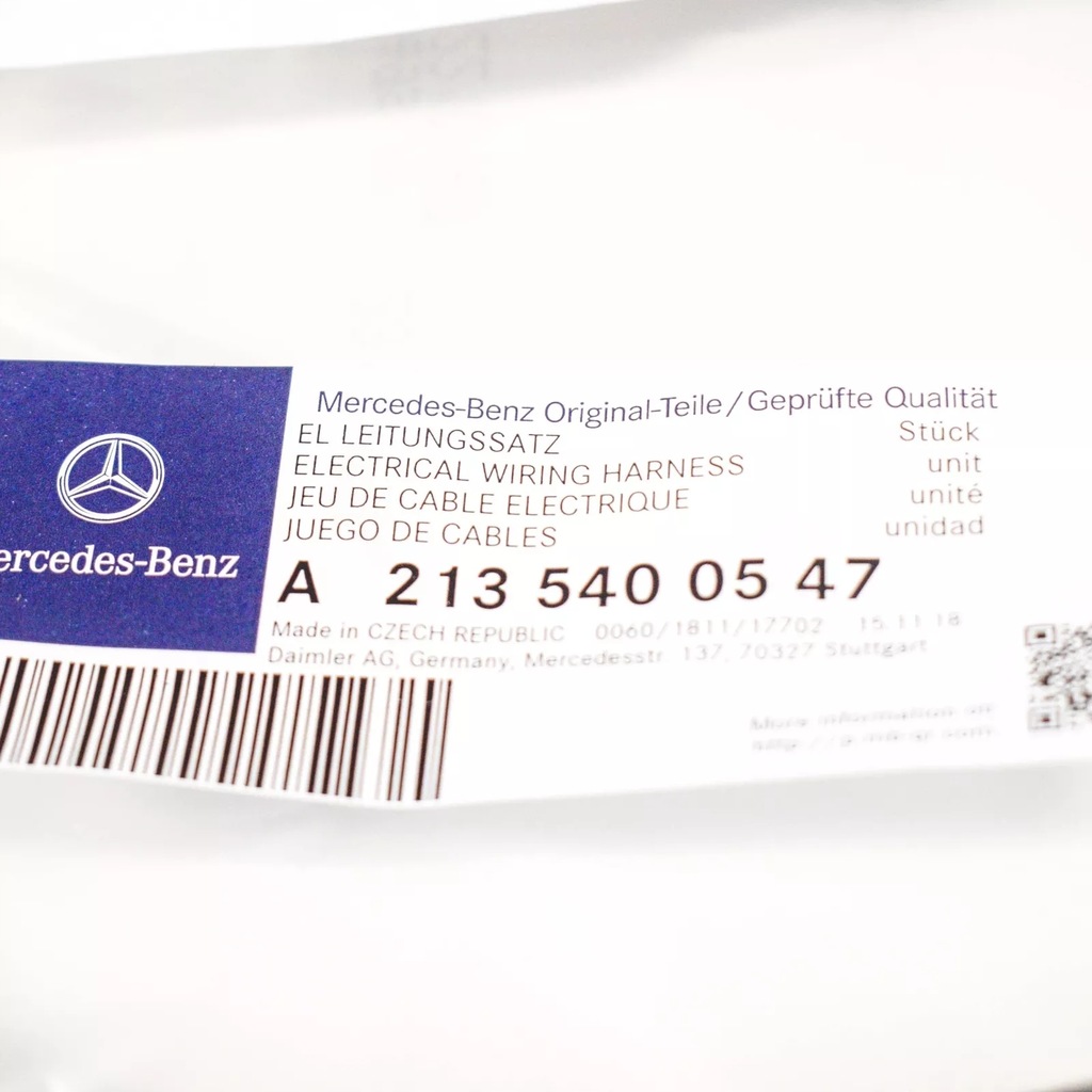 фото №8, Mercedes benz w213 electrical проводка harness жгут a2135400547 oem