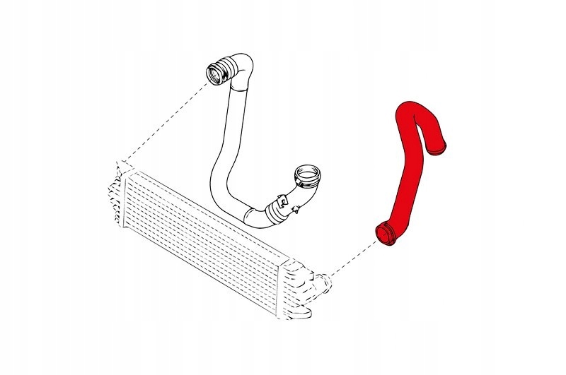 Шланг труба пабтрубок  turbo renault master ii opel movano nissan interstar 2.2 2 Доставка