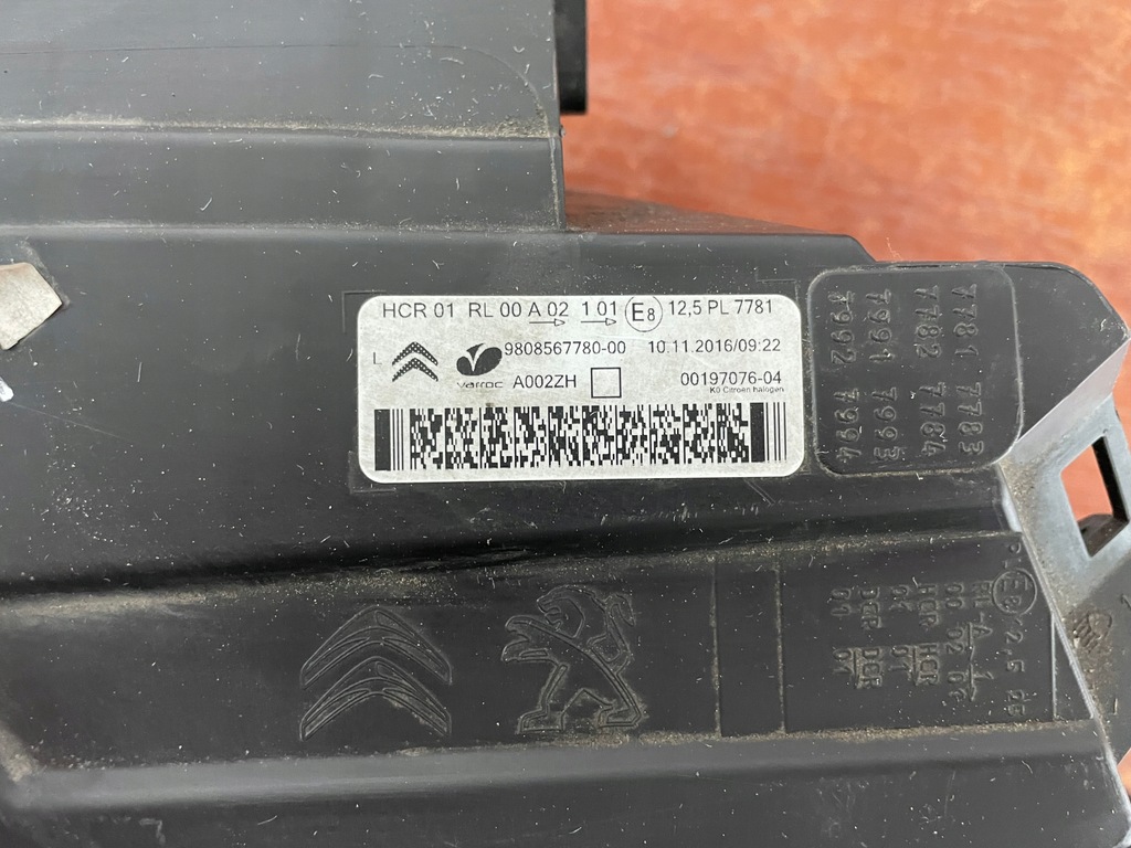 фото №9, Citroen jumpy iii лампа левая перед eu