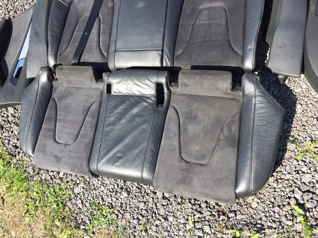 фото №11, Audi a4 b8 сиденья заднее сиденье полукожа alcantara s-line