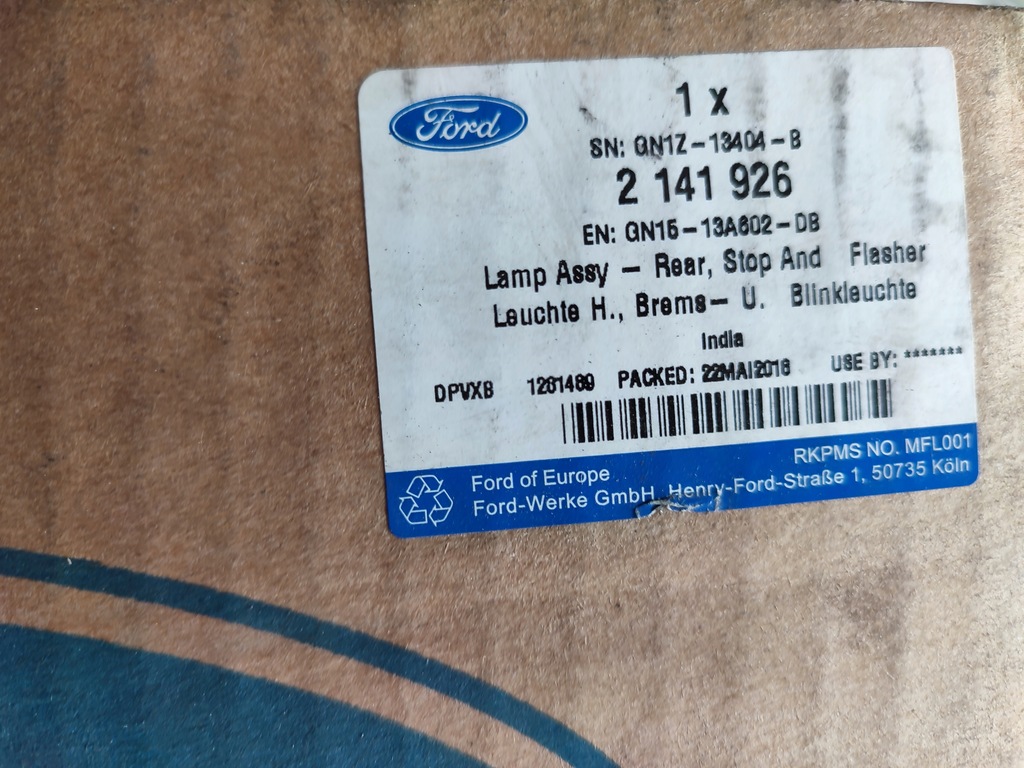 фото №6, Ford ecosport лампа задня права gn15-13a602-db