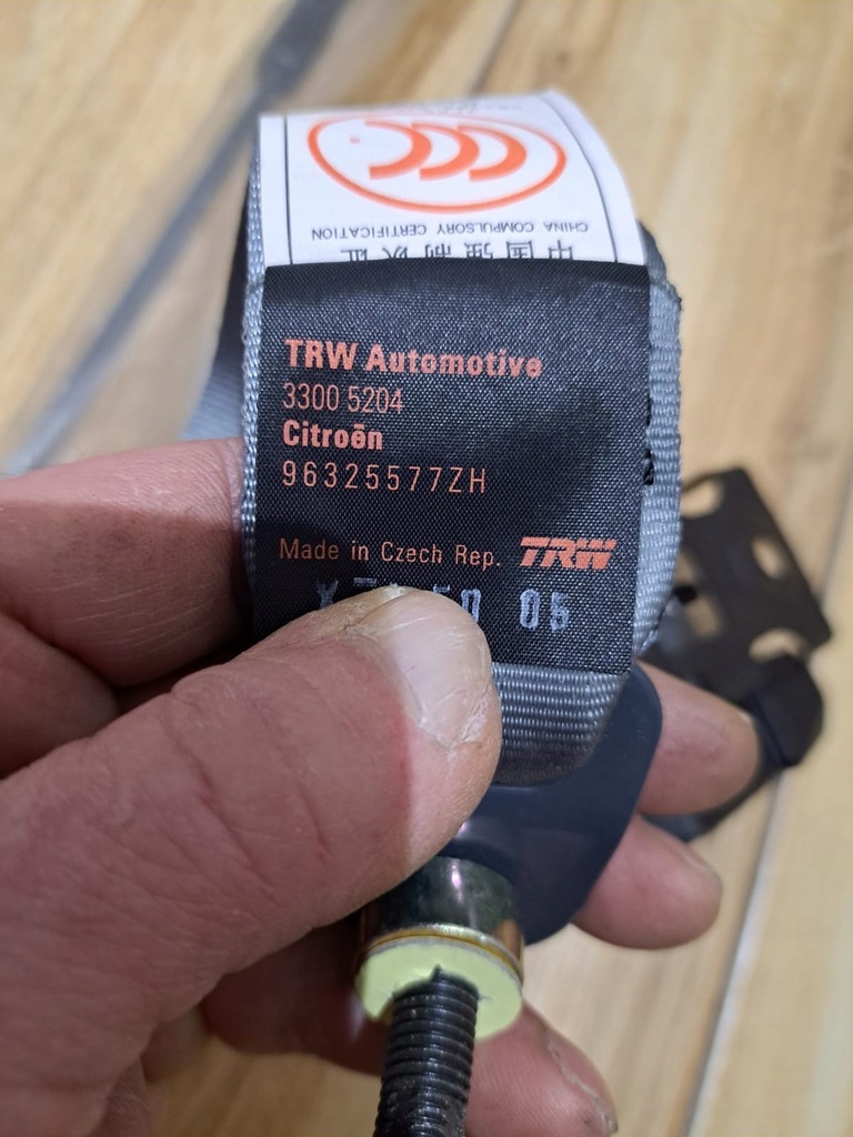 фото №5, Pas безопасности задний левый citroen c5 96325577zh