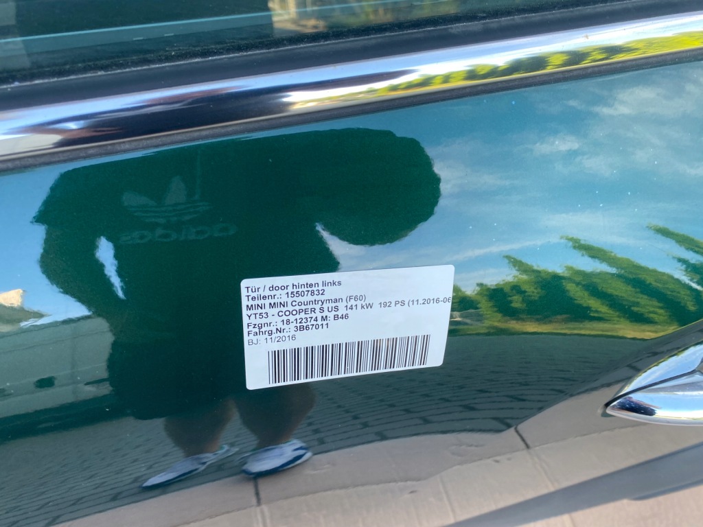 Mini f60 countryman дверь левое задняя задняя b22 Доставка