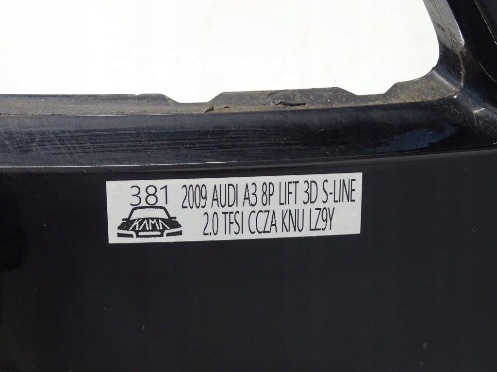 Kpl бампер перед передній audi a3 8p lift 3d / 5d s-line чорний lz9y Київ
