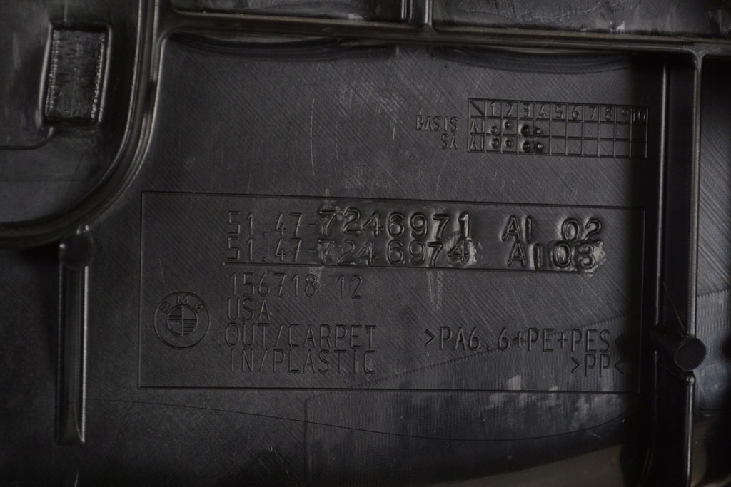 фото №6, Bmw x6 молдинг багажника правая 7246988 e71 40d 2013 rhd