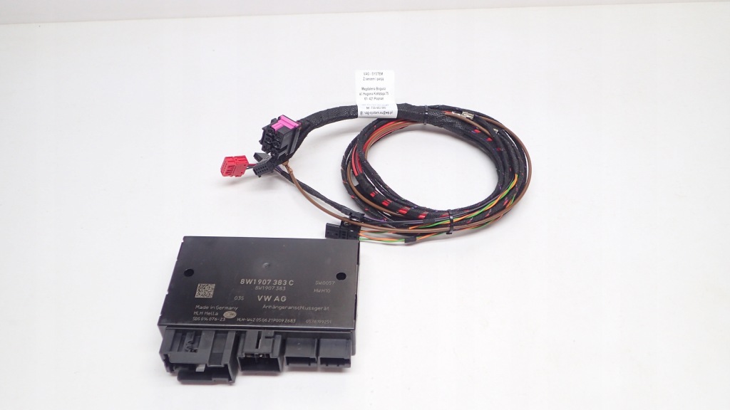 фото №2, Nowa жгут внутренняя фаркоп audi a6 4k5 + модуль