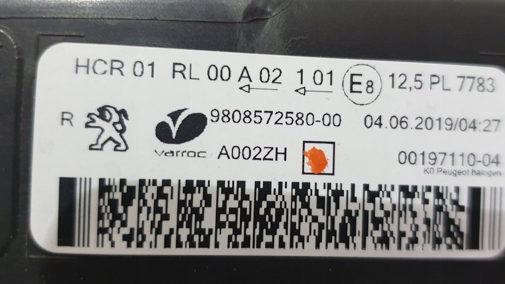 фото №13, Лампа правая перед jumpy iii expert iii 9808572580