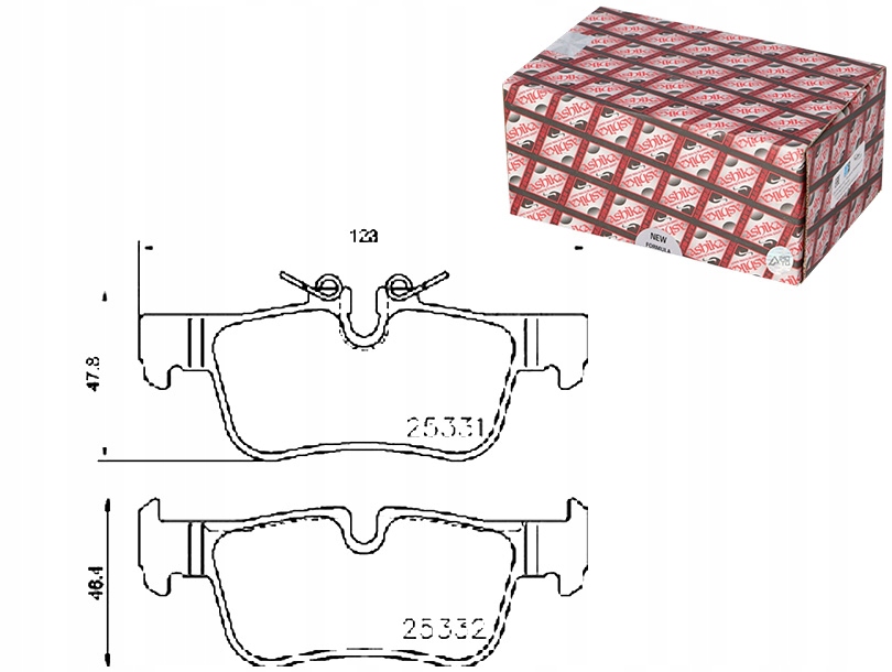 фото №1, Гальмівні колодки гальмівні bmw x1 15- ashika