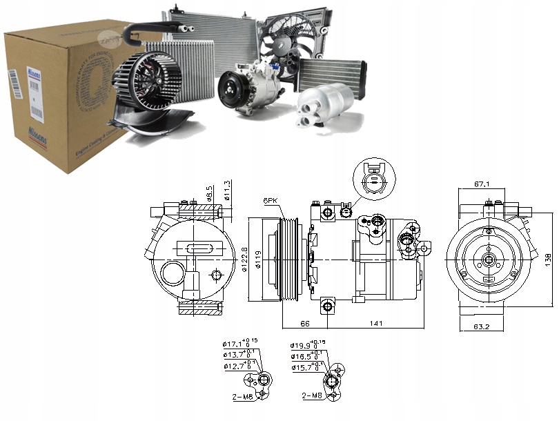 фото №1, Компрессор кондиционера kia sorento ii sorento ii suv 2.0d 2.2d