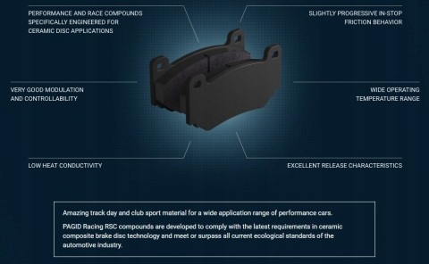фото №3, Pagid racing rsc1 тормозные колодки перед audi s6 c7 s7 4g8