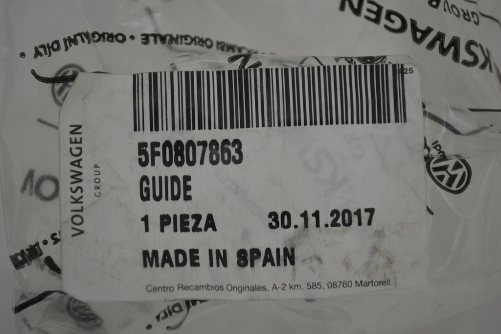 фото №12, Напрямна бампера задня seat leon iii 5f0807863