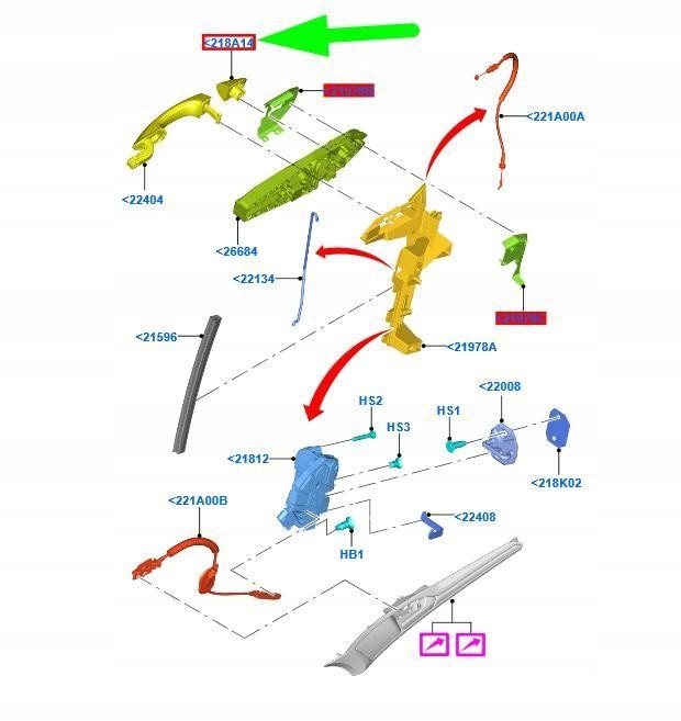 фото №15, Заглушка ручка зовнішній. ford mondeo 14- le 2077644 оригінальний номер ford