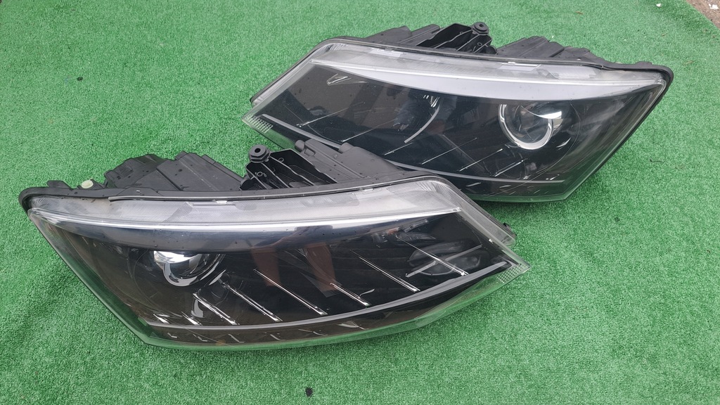 фото №1, Skoda fabia 3 iii 6v1 линза+ led лампы передние