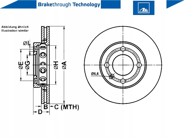 Диск гальмівна ate Доставка