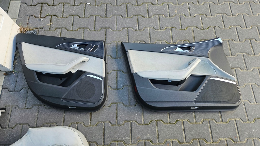 фото №11, Audi rs6 c7 4g s6 a6 c7 сиденья заднее сиденье кожа светлая mondsilber