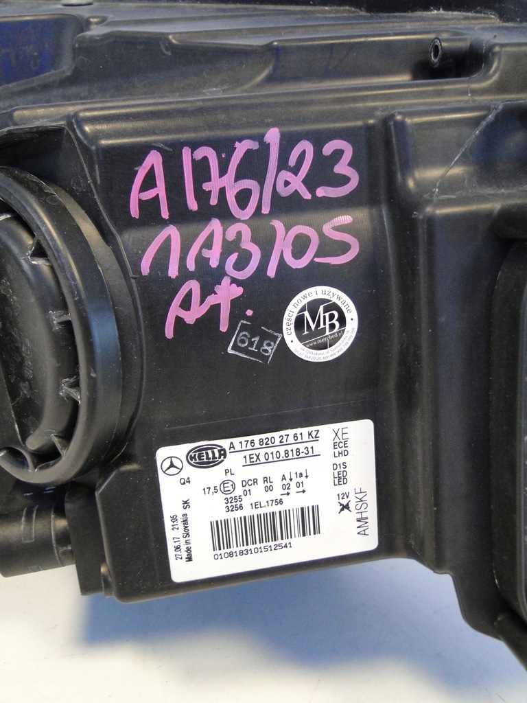 фото №13, Mercedes a klasa 176 w176 лампа передняя левая