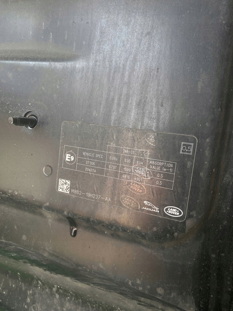 фото №5, Land rover defender крышка передняя / капот двигателя m8b219h237aa