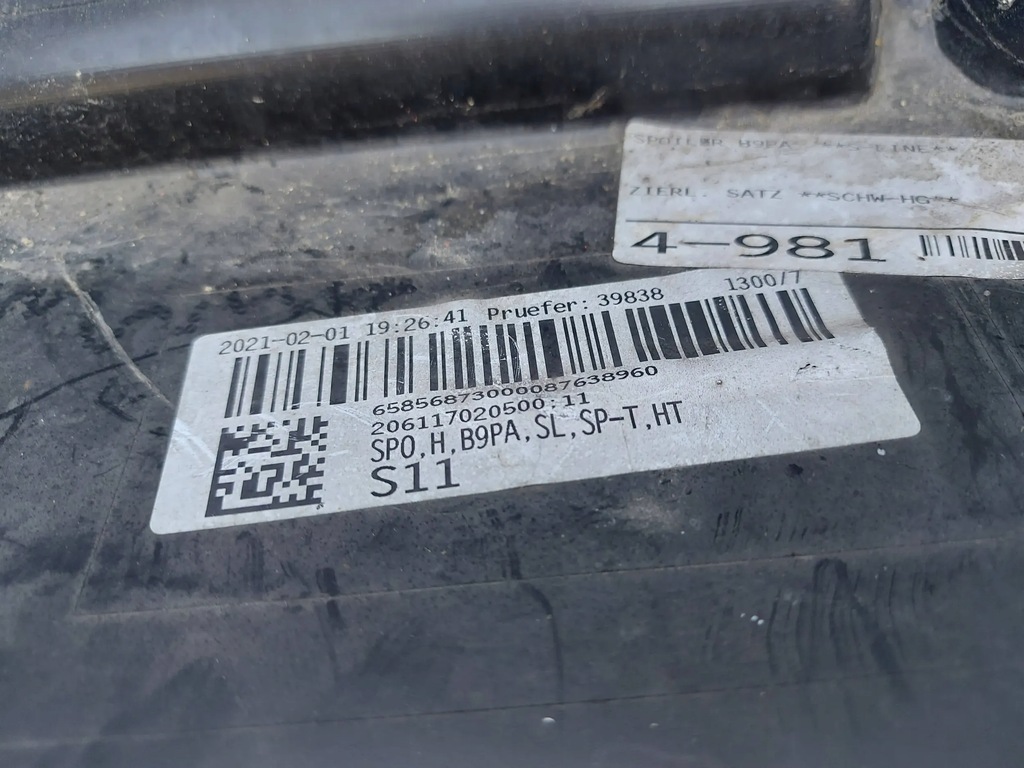 фото №7, Audi a4 s4 b9 8w9 kombi lift s-line 19- бампер задний задняя