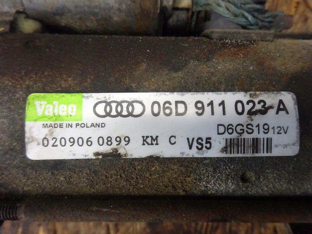 фото №7, Audi a4 b7 2.0 tfsi механічна коробка передач стартер 06d911023a