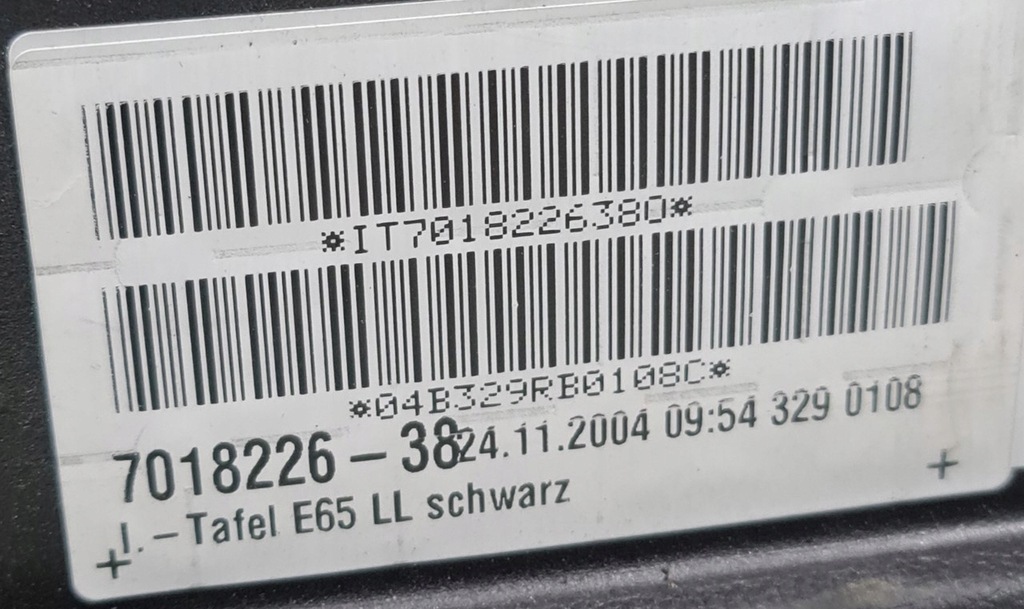 фото №11, Панель приладів приладова консоль подушка безпеки ремені bmw 7 e65 eu