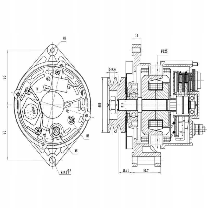 Купить Hella генератор 14 v / 95 a
