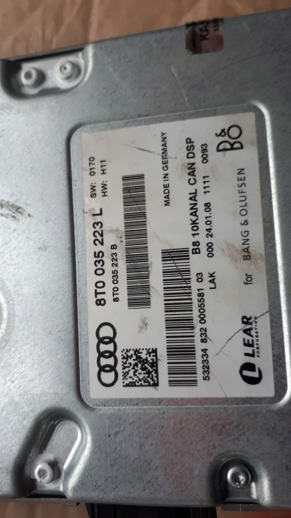 фото №9, Audi a5 8t a4 b8 усилитель bang&olufsen