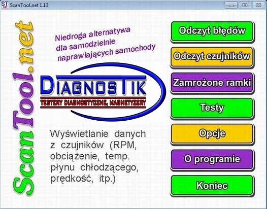 Універсальний модуль diagnostyki euroscan 2009+ автомобіля 1996-2022 obd2/can Зі Шроту
