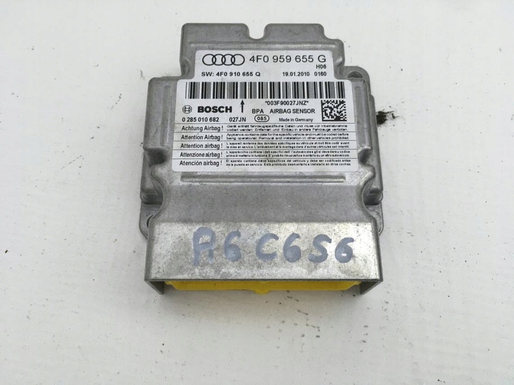 фото №1, Модуль блок управления подушка безопасности audi оригинальный номер 4f0959655g