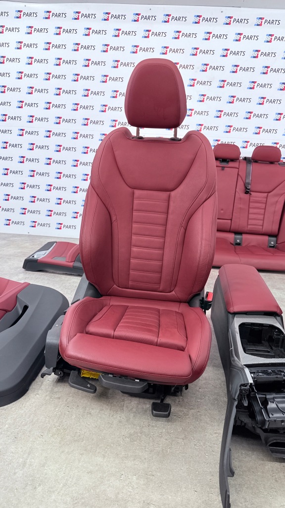 фото №8, Bmw g26 сидіння заднє сидіння обшивки m-pakiet sport tacora rot шкіра підігрів kpl uk
