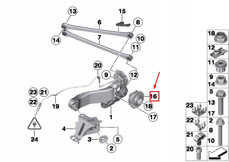 фото №5, Mini countryman r60 wheel hub with підшипник 33409813212 9813212