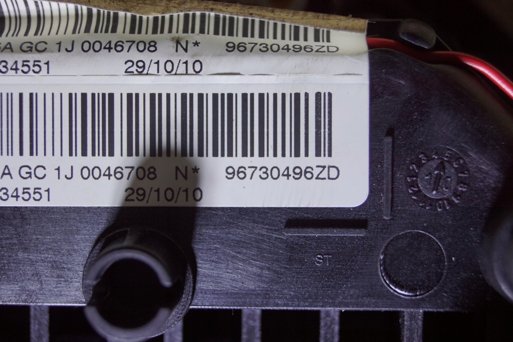 фото №15, Подушка подушка безопасности водителя peugeot 307 t7 96730496zd