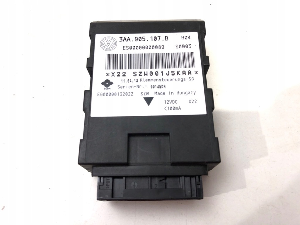 фото №1, Модуль запуск стоп vw cc b7 358 3aa905107b