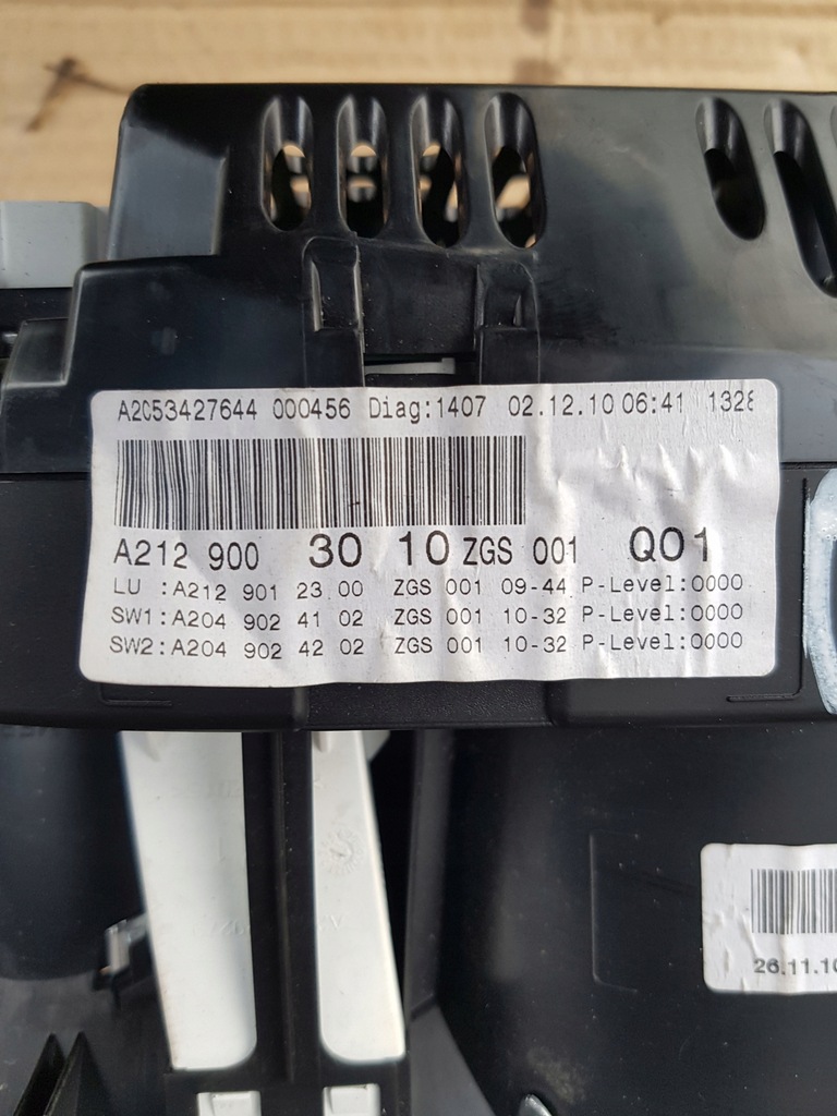 фото №6, Счетчик приборы mercedes w212 a2129003010