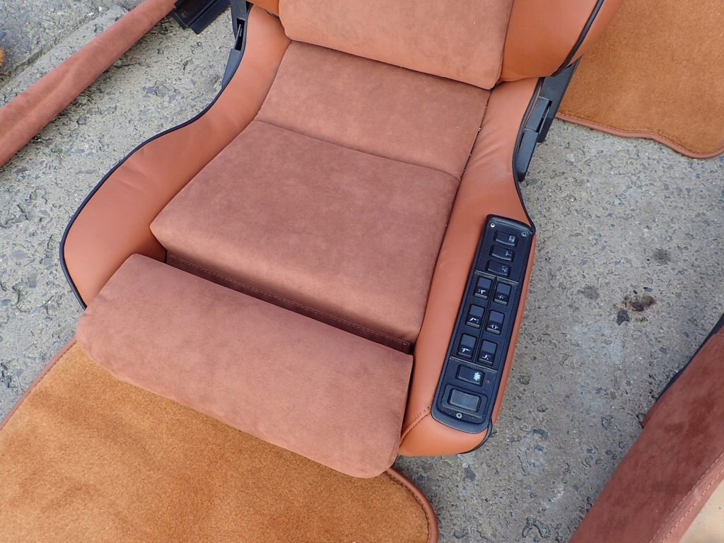 фото №12, Mercedes sec c126 повний салон сидіння recaro заднє сидіння консоль alcantara