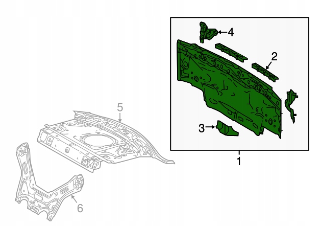 Купити Org! pas задній стіна lexus rc 2015-